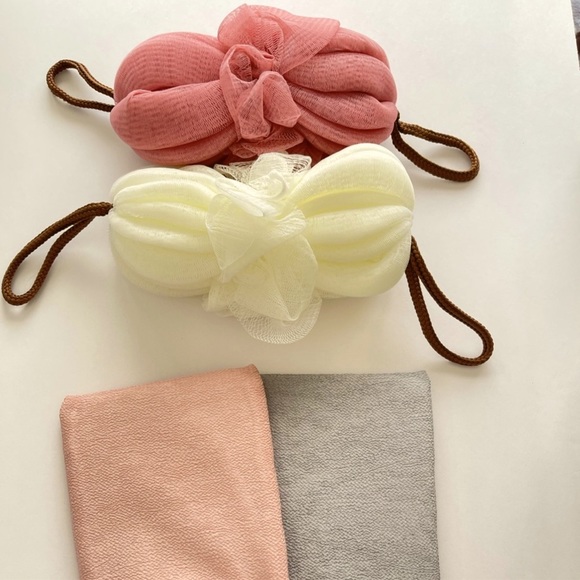 Bundle of 4 / Body and bath skin care 2 remove dead skin and 2 loofah - Picture 2 of 11